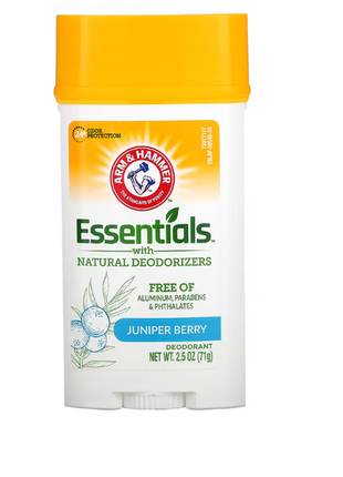 Arm & hammer, essentials, с натуральными дезодорирующими компонентами