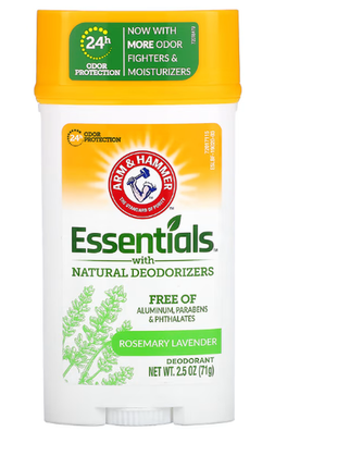 Arm&hammer, essentials, з натуральними дезодорувальними компонентами
