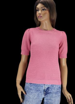 Брендовая кофта, пуловер "vila" розовая пудра. размер xs/s.6 фото