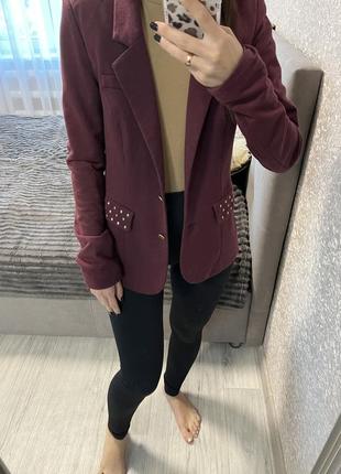 Пиджак бордо XL / 64
