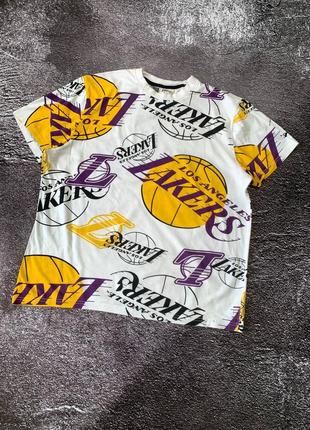 Футболка nba lakers monogram t-shirt primark1 фото