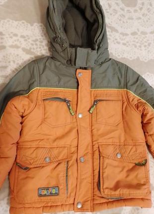 Куртка kiko зимова для хлопчика 110см