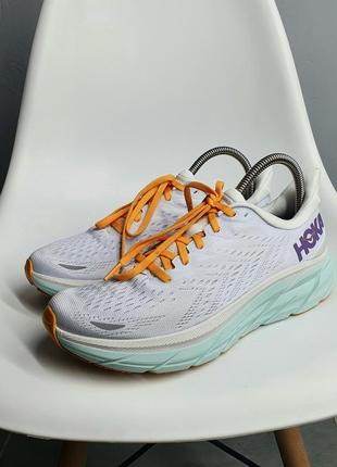 Кроссовки оригинал hoka one one clifton 8 40.5 размер 174