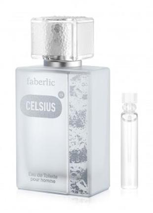 Пробник туалетної води для чоловіків celsius faberlic 3485 фаберлік1 фото