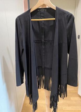 Кардиган черный zara basic 2