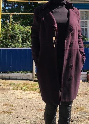Женское кашемировое трендовое пальто р. s