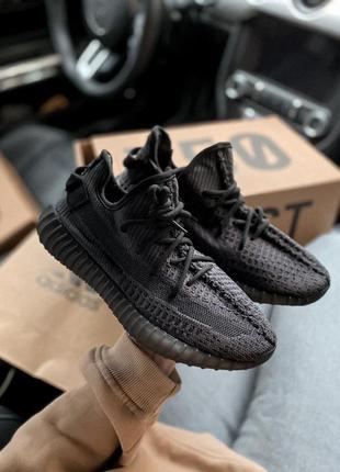 🖤жіночі adidas yeezy boost 350 black🖤кросівки адідас ізі буст чорні, літні