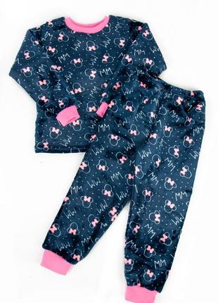 Пижама махровая для девочек 98-128 см