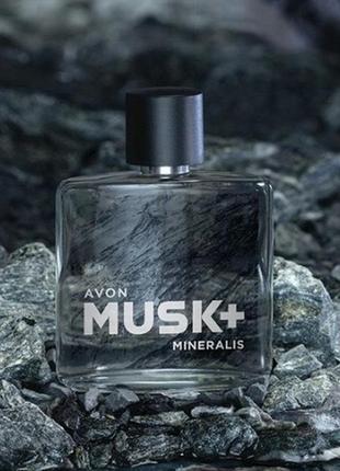 Musk+ mineralis avon, аромат для чоловіків 75 мл
