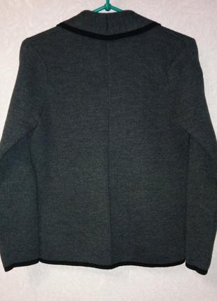 Жакет, серый пиджак, кофта, кардиган шерсть  ann taylor loft! s!2 фото