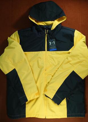 Aeropostale active jacket 3в1 чоловіча куртка вітровка пуховик xl