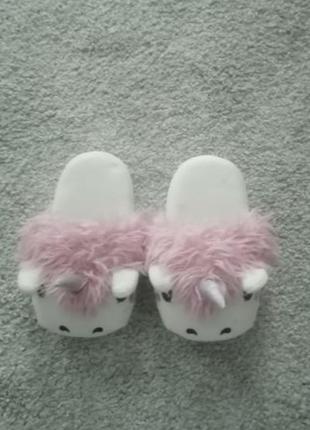 Теплі домашні капці єдиноріг 32/33 розмір