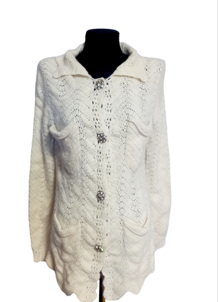 Свитер кардиган шерсть ангора