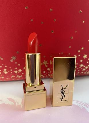 Розкішна помада yves saint laurent rouge pur couture lipstick in 01 le rouge