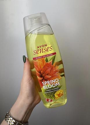 Avon senses spring bloom увлажняющий гель для душа 500 мл1 фото