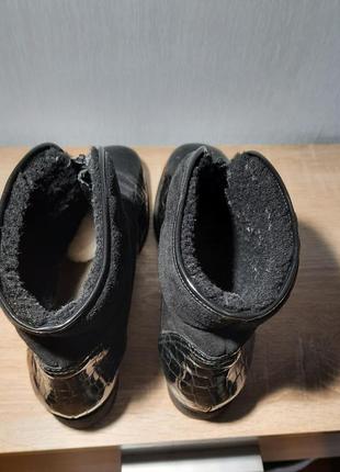 Шкіряні зимові чоботи, черевики, ботільони. 41р4 фото