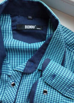 Рубашка рубашка мужская р.52-54 bendu коттон8 фото