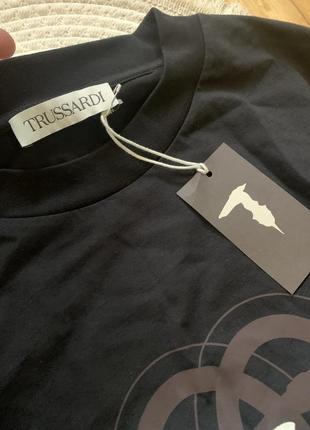 Лонгслив чорний чоловічий trussardi 5