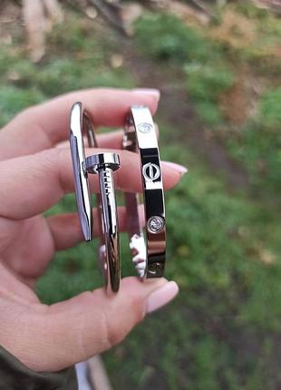 Брендовий комплект браслетів у стилі cartier 😇❤️