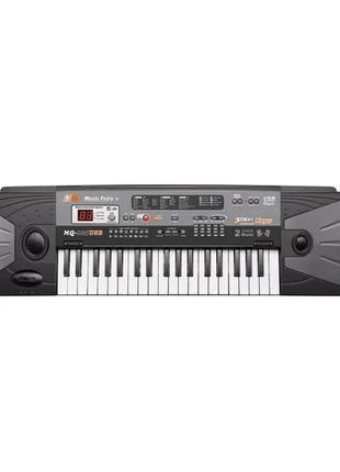 Синтезатор mq 805 usb 37 клавіш, мікрофон, запис звуку, звукові ефекти, стілець3 фото