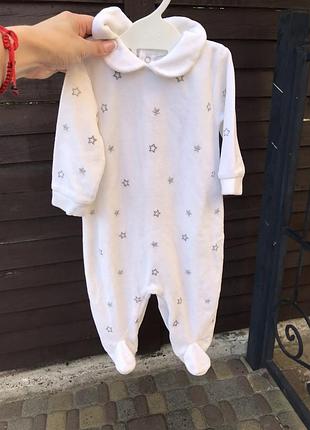 Велюровый человечек st bernard 0-3 месяца