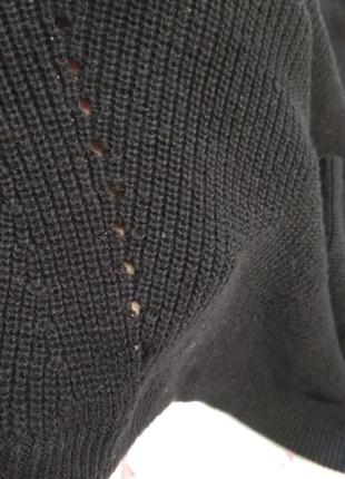 Стильна чорна кофта джемпер over size/свитер/джемпер6 фото