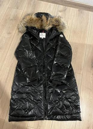Пуховик зимова куртка moncler на дівчинку2 фото
