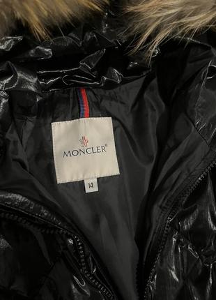 Пуховик зимова куртка moncler на дівчинку4 фото