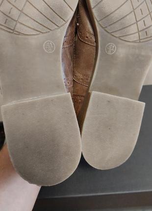 Качественные стильные кожаные туфли бренда 5 th avenue