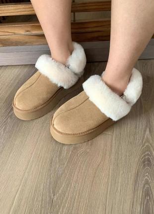 Красивые угги с мехом на платформе в стилі ugg5 фото