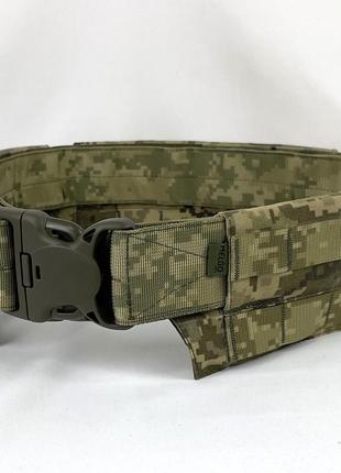 Пояс подвійний тактичний розвантажувальний швидкоскидний irr cordura 500 d піксель мм-14 (pixel) melgo