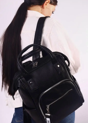 Рюкзак женский черный код 7-9105
