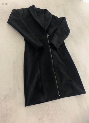 Черное замшевое платье с замочком2 фото