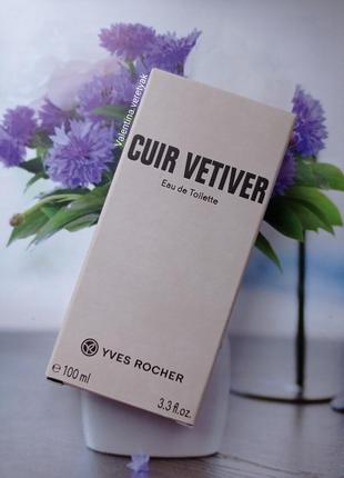 Чоловіча туалетна вода cuir vetiver 100 мл ів роше1 фото