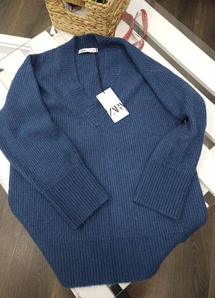 Удлиненный свитер zara s