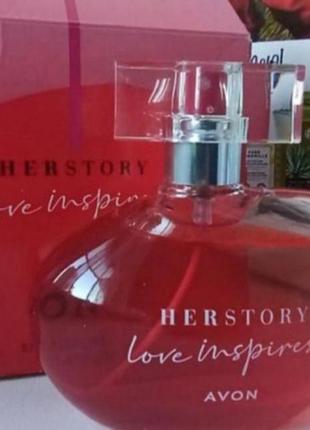 Парфюмерная вода avon herstory love inspires для нее 50 мл1 фото