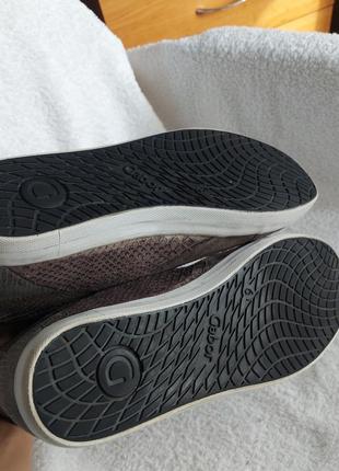 Кеды ботинки gabor 40p серые кожа5 фото