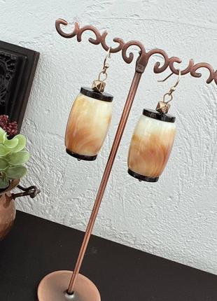 Сережки пластиковые хендмейд