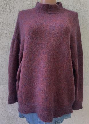 H&m мохеровый свитер с высоким горлом свободного кроя