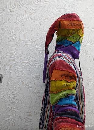 Этническая худи, толстовка на флисе