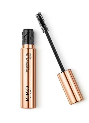 24h long lasting & panoramic volume mascara

kiko milano  туш для вій чорна