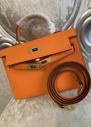 Распродажа!!!фирменная сумка мини в стиле hermes kelly 21 cm