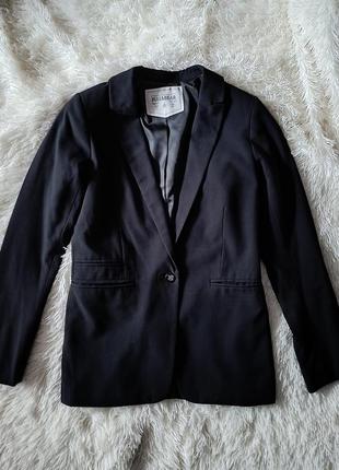 Пиджак удлиненный, черный пиджак2 фото