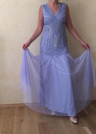 Шикарное нарядное вечернее платье в пол lipsy angileye выпускное asos1 фото