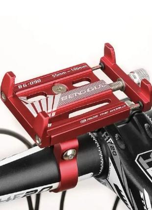 Тримач bg-090 для телефону на кермо велосипеда самоката для xiaomi m365 червоного кольору