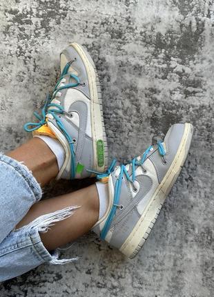 Кросівки nike dunk low off-white1 фото