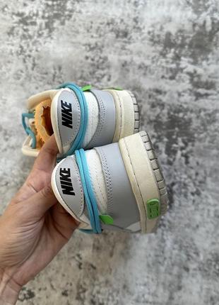 Кроссовки nike dunk low off-white5 фото