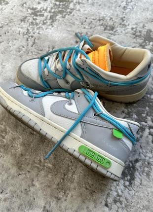 Кроссовки nike dunk low off-white4 фото