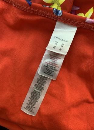 Купальник цельный закрытый сплошной в цветы primark9 фото