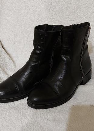 Сапоги ботинки billibi 38p черные кожа